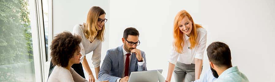 People at a meeting table